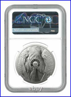 2021 South Africa Big 5 Series II Elephant 1 oz Silver Proof R5 Coin NGC PF70 FR