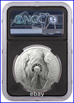 2021 South Africa Big 5 Series II Elephant 1 oz Silver R5 Coin NGC MS70 FDI BC