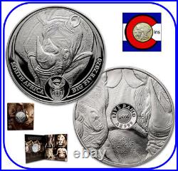 2021 South Africa Big Five Elephant 1 oz Silver Coin - in original blister pack
