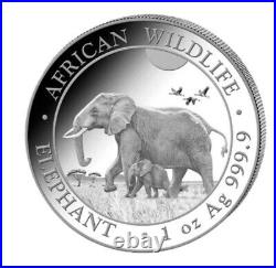 2022 1 oz Somalia Silver Elephant Coin (BU)