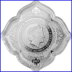 2022 $5 Solomon Islands ELEPHANT CHAKRA 1ST Phil Lewis 2 Oz Silver Proof Coin