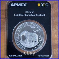 2022 Elephant Somalia Ounce Silver Coin