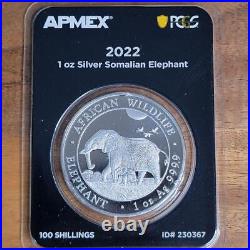 2022 Elephant Somalia Ounce Silver Coin