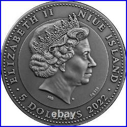 2022 Niue $5 War Elephant 2oz Silver Coin