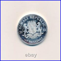 2022, Republic Somali, 1 oz coin, 100 Shillings, Elephants, collectible item