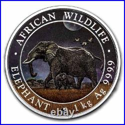 2022 Somalia 1 kilo Silver Elephant (Giant Moon) SKU#245063