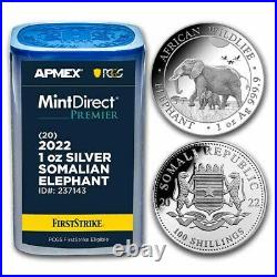 2022 Somalia 1 oz Silver Elephant (MD Premier + PCGS FS Tube) SKU#237143
