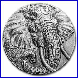 2023 Cameroon 2 oz Silver Expressions of Wildlife Elephant