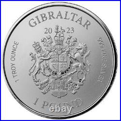 2023 Gibraltar War Elephant Sterling Silver 1Oz Coin With Warranty Capsule