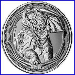 2023 Gibraltar War Elephant Sterling Silver 1 Oz Coin With Warranty Capsule