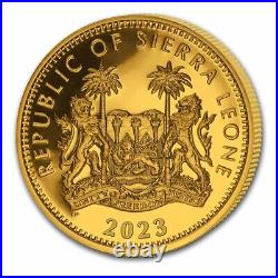 2023 Sierra Leone 1 oz Gold $100 Big Five Elephant BU SKU#268400