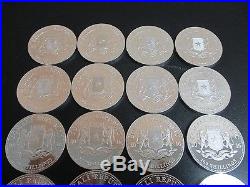 20- 2015 Silver. 9999 African Elephant Wildlife Somali 20 Silver Coins Silver