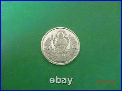 2 X 10 Grams Silver Coins-new Design-seated Lakshmi Surrounded By 2 Elephants