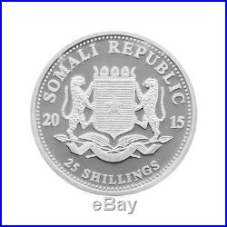 3,75 oz Somalia Elephant 2015 Limited Edition Prestige Set 4 Coin Proof Silber