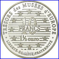 #459564 Coin, France, 10 Francs-1.5 Euro, 1996, Proof, MS, Silver, KM1123
