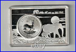 50th Anniversary Krugerrand Silbermünze 1 Oz. 2017 Barren Silberauflage Elephant