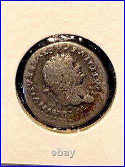 #A4142, Titus/Elephant, RARE, Silver, AD80, Roman Coin, 17mm
