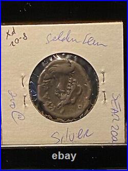 #A4396, Nero, Rev. Alexandria w Elephant Skin, Silver Seldom Seen, Roman Coin