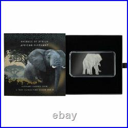 ANIMALS OF AFRICA AFRICAN ELEPHANT 2021 Solomon Islands $2 1oz Silver Coin