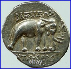 ANTIOCHOS III Megas 219BC Ancient Silver Greek SELEUKID Coin ELEPHANT i117915