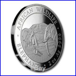 African ELEPHANT Prestige 4-Coin Silver Proof Set 2020 Somalia