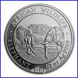 African ELEPHANT Prestige 4-Coin Silver Proof Set 2020 Somalia
