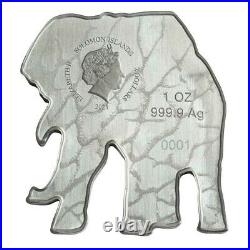 African Elephant Animals Of Africa 2021 1 Oz Pure Silver Proof Coin Solomon