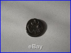 Ancient Roman Silver Elephant Denarius Coin of Julius Caesar 49 BC
