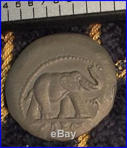 Ancient Rome 240AD Coin The Roman Empire Silver Elephant & Battle Ax Caesar Coin