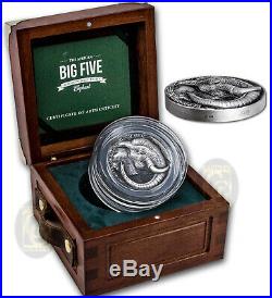 BIG FIVE LION 5 oz. SILVER Coin 2016 + BIG FIVE ELEPHANT 5oz. SILVER Coin 2017