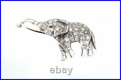 Beautifully Designed and Masterfully Hand-Crafted Elephant Design Brooch In 925