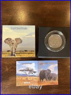 Benin 2015 The Benin Elephant 2 Oz. 999 Silver Coin