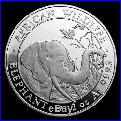 COA #20 AFRICAN WILDLIFE First Strike SILVER Coin Set 2018 Somalia Elephant