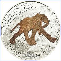 Cave of Tadrart Elephant Prehistoric Art Silver Proof Coin 1$ Niue 2011