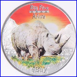 Congo 2008 Big Five Coin Lion Elephant Rhinoceros Buffalo Leopard NGC SET
