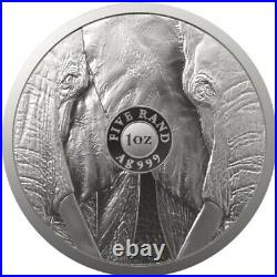 ELEPHANT Big Five 1 Oz Silver Coin 5 Rand South Africa 2021