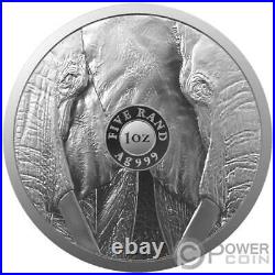 ELEPHANT Big Five II 1 Oz Silver Coin 5 Rand South Africa 2021