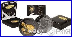 ELEPHANT Golden Enigma 1 Oz Silver Coin 100 Shillings Somalia 2017