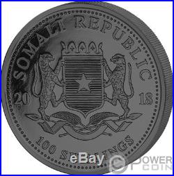 ELEPHANT Golden Enigma 1 Oz Silver Coin 100 Shillings Somalia 2018