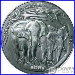 ELEPHANT III Spirit Of Africa 1 Oz Silver Coin 1000 Francs Burkina Faso 2016