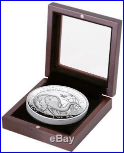 ELEPHANT Ultra High Relief Proof Silver Coin African Wildlife Somali 2018