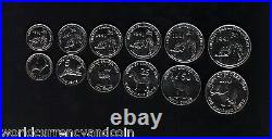 ERITREA 1 5 10 25 50 100 1997 LOT ANIMAL COINS ELEPHANT ZEBRA OSTRICH x 100 SETS