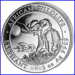 Elephant, 5 (five) 2016 1oz. Somalia. 999 Silver coins