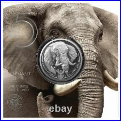 Elephant Big Five 2021 5 Rand 1 Oz Pure Silver Bu Coin In Blister South Africa