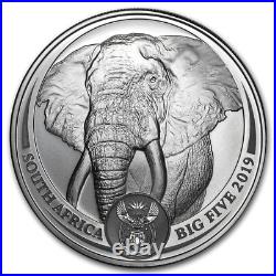 Elephant Big Five South Africa 1OZ silver coin 5 RAND