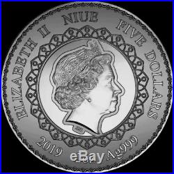 Elephant Mandala Art Niue 2019 2 Oz silver coin 5 dollars 5 $ AVAILABLE