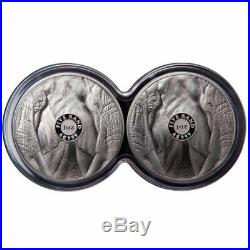 Elephant Sa South Africa Big 5 Double Capsule 2020 2 X 1 Oz Proof Silver Coin
