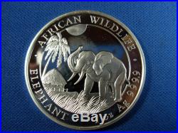 Elephant (wildlife Series) Somalian Elephant. 999 Silver 2014-2017 (4 Coin Set)