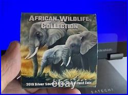 Elephants Krugerrand Big Five 1 Oz Silver Coin 1 Rand South Africa 2019