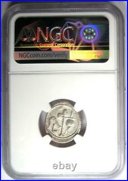 Julius Caesar AR Denarius Silver Elephant Coin 49 BC Certified NGC Choice XF